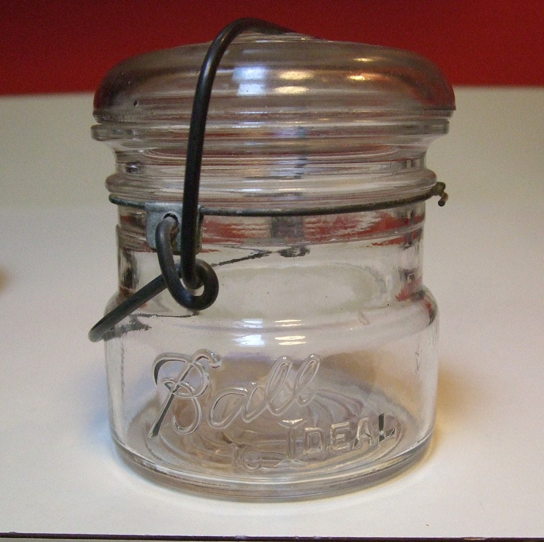 Vintage Ball Ideal Half 1/2 Pint Midget Fruit Canning Jar