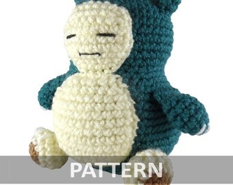 PATTERN Snorlax Amigurumi Crochet Plush PDF