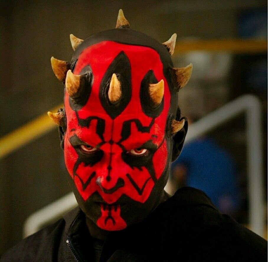 10 Darth Maul Horns latex fancy dress