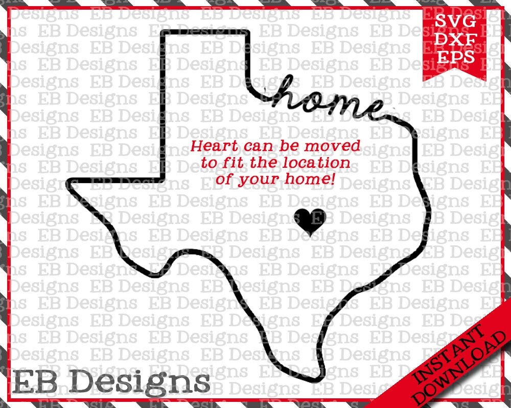 Download Texas Home SVG DXF EPS Cutting Machine Files Silhouette ...