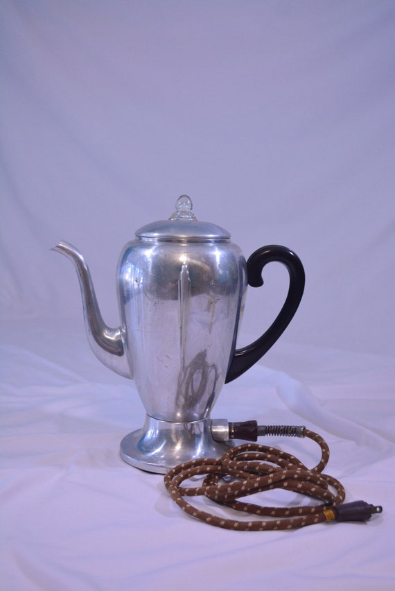 Working MirroMatic Electric PercolatorART DECO 1940's