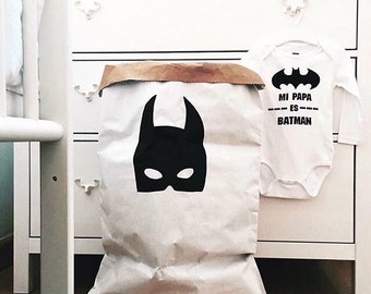 Bat Mask (simple) Paper Storage Bag