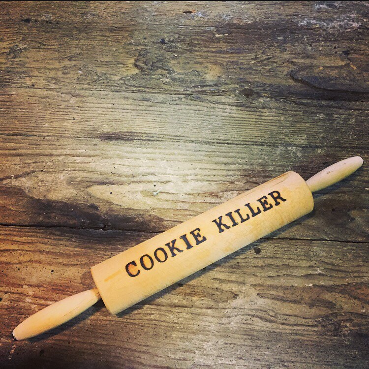 Vintage Rolling Pin Cookie Killer
