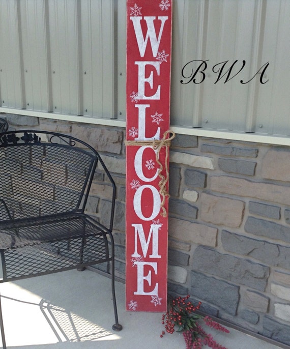 Welcome Porch Sign for Christmas