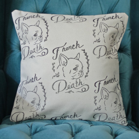 French To Death Decorative Pillow Cover