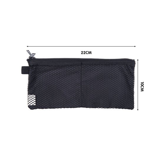Black Nylon Cosmetic Bag4 sizes Makeup Zip Bag Camping Zip