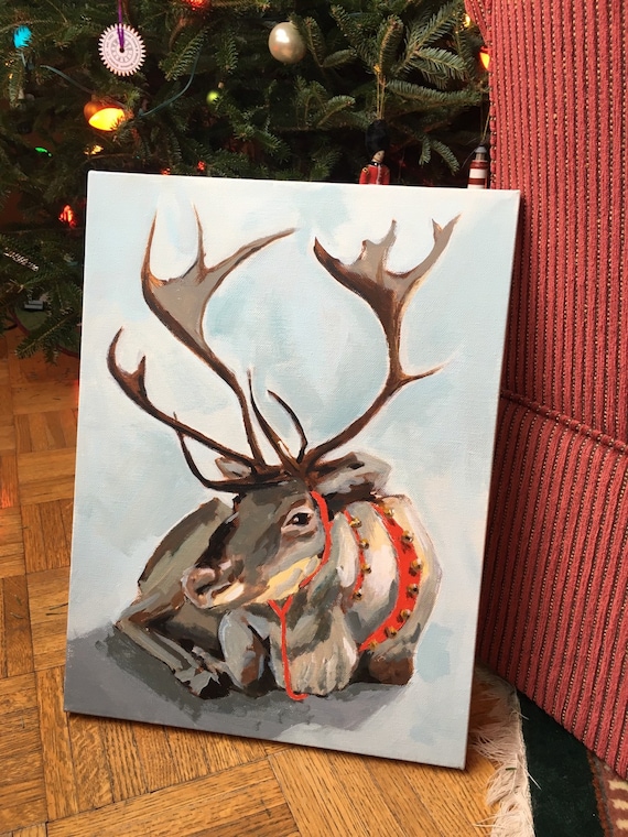 Reindeer painting