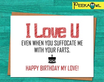 Instant Download Funny Birthday Card - Boyfriend Husband Birthday Funny Card - Printable funny birthday card for him - Digital files only!!!