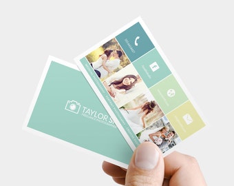 Premade Photography Business Card - Custom photographer pre-made business card, printable photo business card, custom business card design