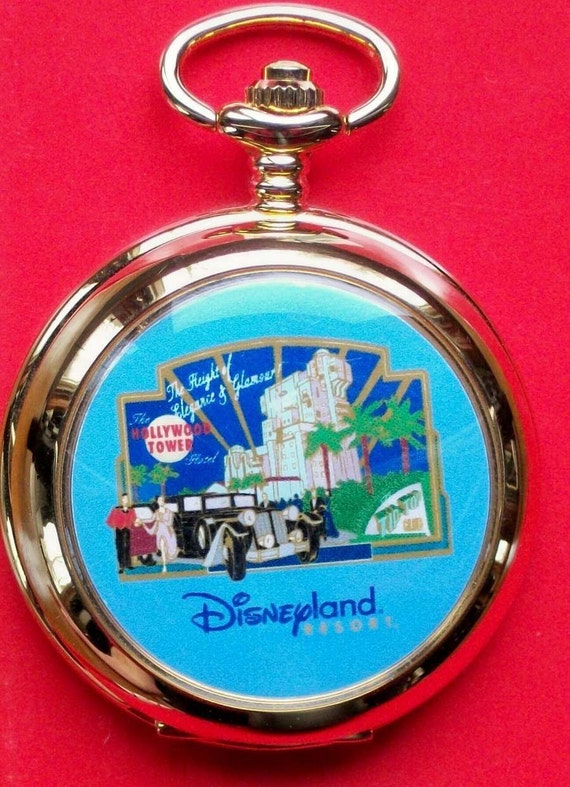Disney LE Disneyland pocket Watch Hotel Hollywood Rare