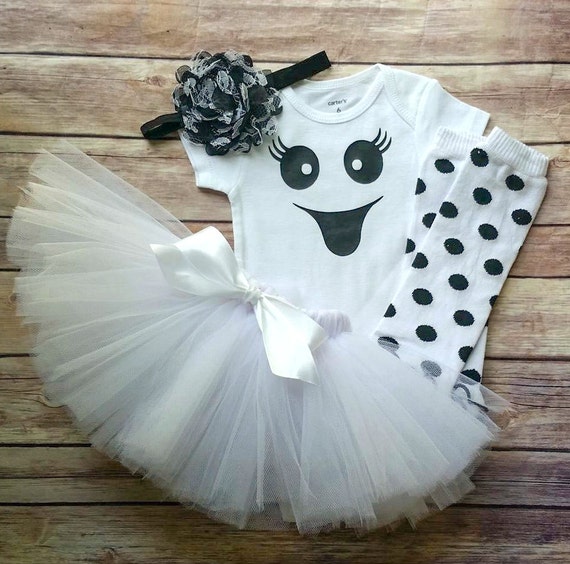 girls ghost costume girls halloween costume by QueenBeeBoutique127