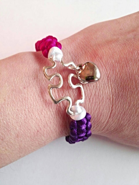 Autism bracelet autism awareness braided bracelet by GenevasSky
