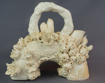 Desert Teapot, Off White Handmade Ceramic Teapot