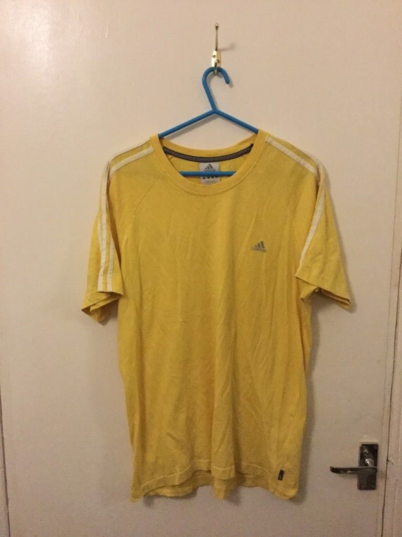 Large Yellow ADIDAS T-shirt