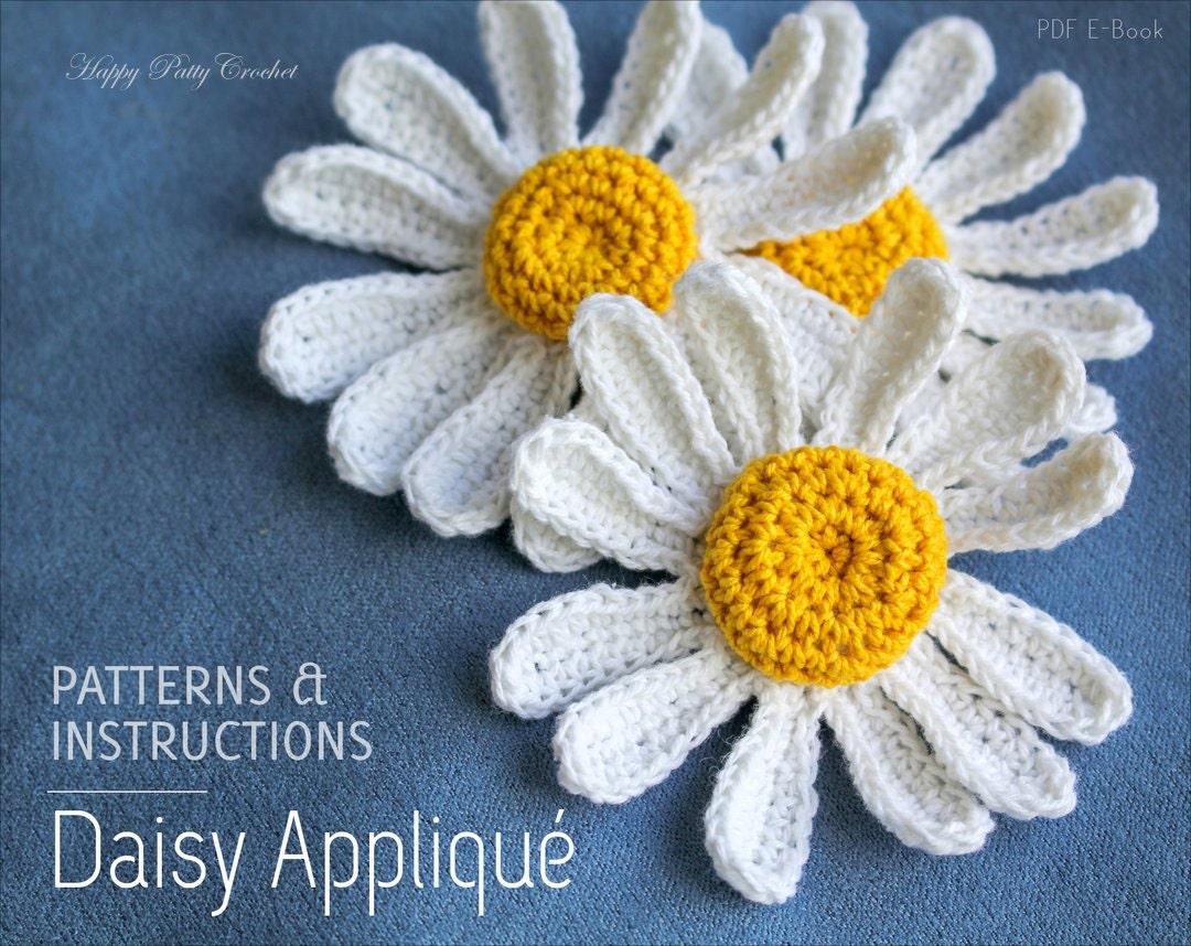 Crochet Daisy Flower Pattern Easy Crochet Flower Pattern