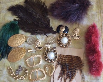lot of 20 articles do it yourself! Medieval Feathers
