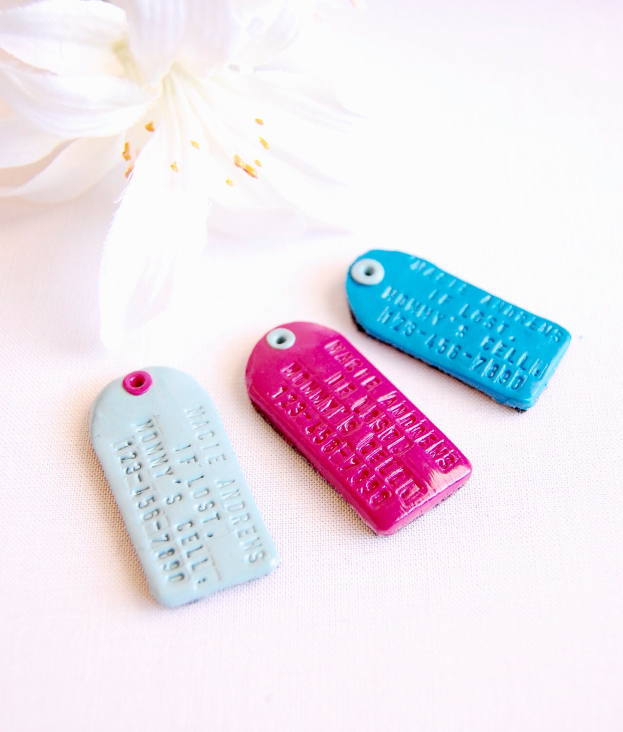 Safety Emergency Contact Tag Child Emergency Phone Number