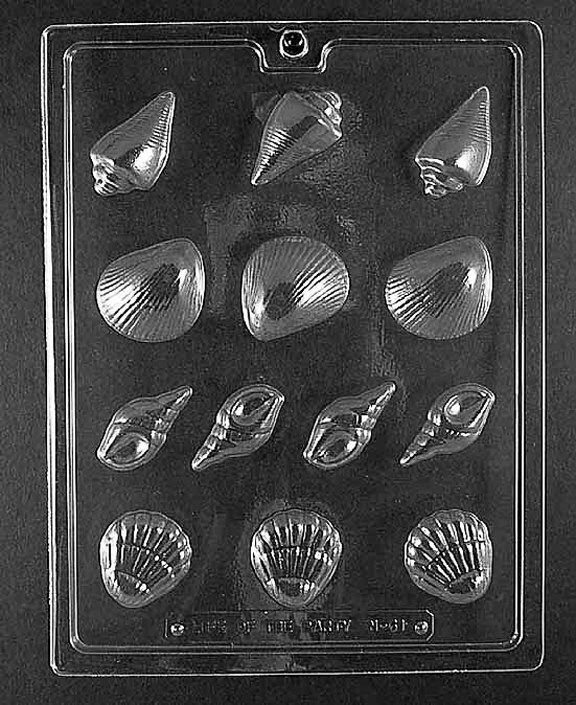 Seashell Assortment Chocolate Candy Mold with Exclusive