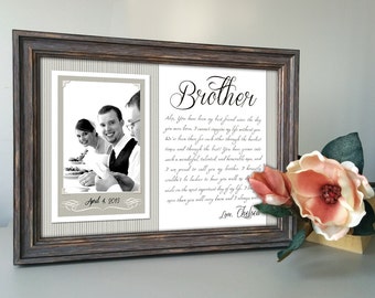 Brother Wedding Gift - Best Friend Thank You gift Wedding, Gift for ...