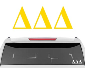 Tri Delta Decal | Delta Delta Delta Decal | Sorority Car Decals, Sorority Vinyl Decal, Sorority Laptop Decal, Sorority Decal