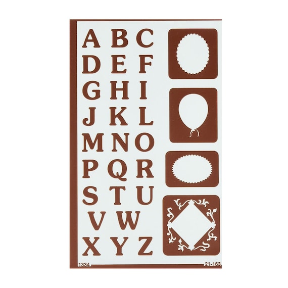 Reverse Letters Template Stencil Lettering Guide Glass