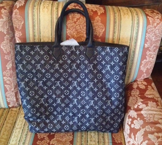 Craft bag with original Louis Vuitton fabric
