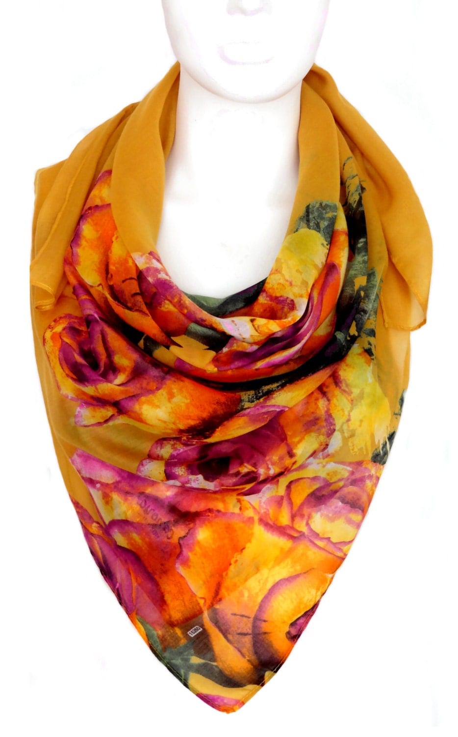 large cotton scarf large square scarf summer by AnnushkaHomeDecor