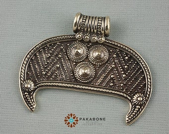 Lunula Lunitsa Lunette Viking & Slavic Women Amulet Solid Bronze 000-758