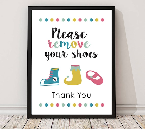 Please Remove Your Shoes Sign Printable Arttake Shoes Off