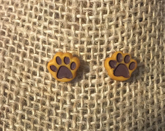 Puppy paw earrings (small)