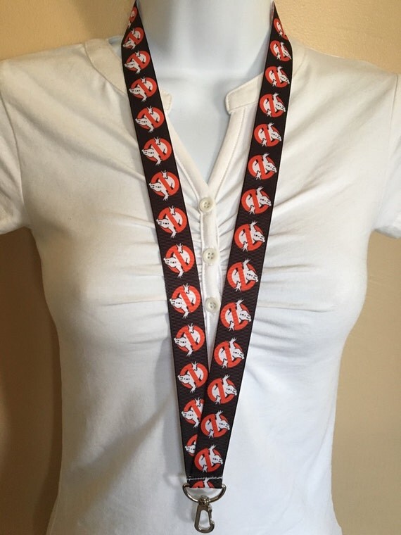 Ghostbusters lanyard ID holder key holder