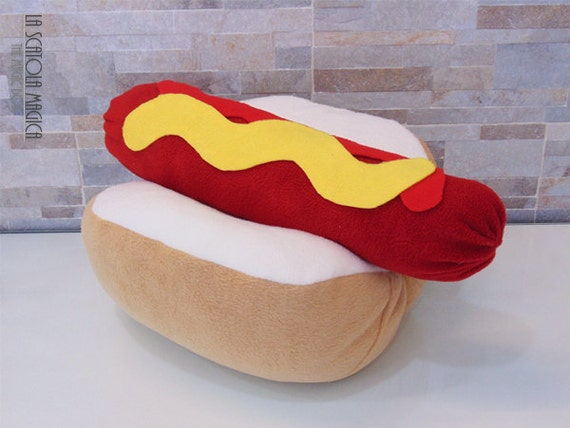 long hot dog pillow