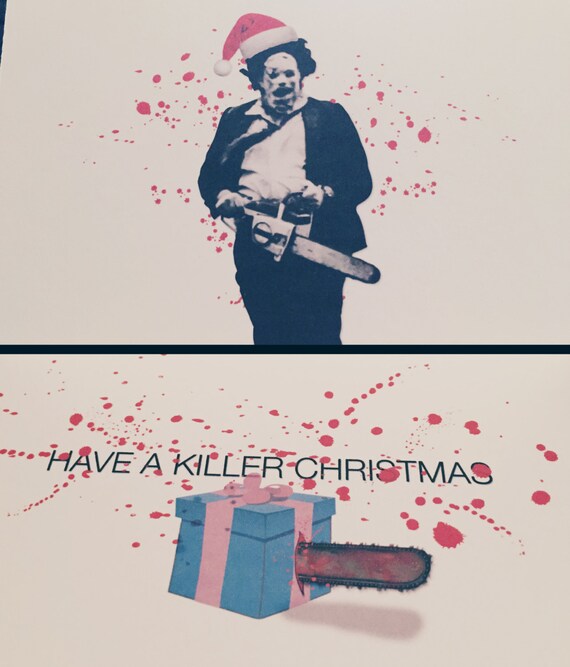 Texas Chainsaw Massacre Leatherface Christmas Card