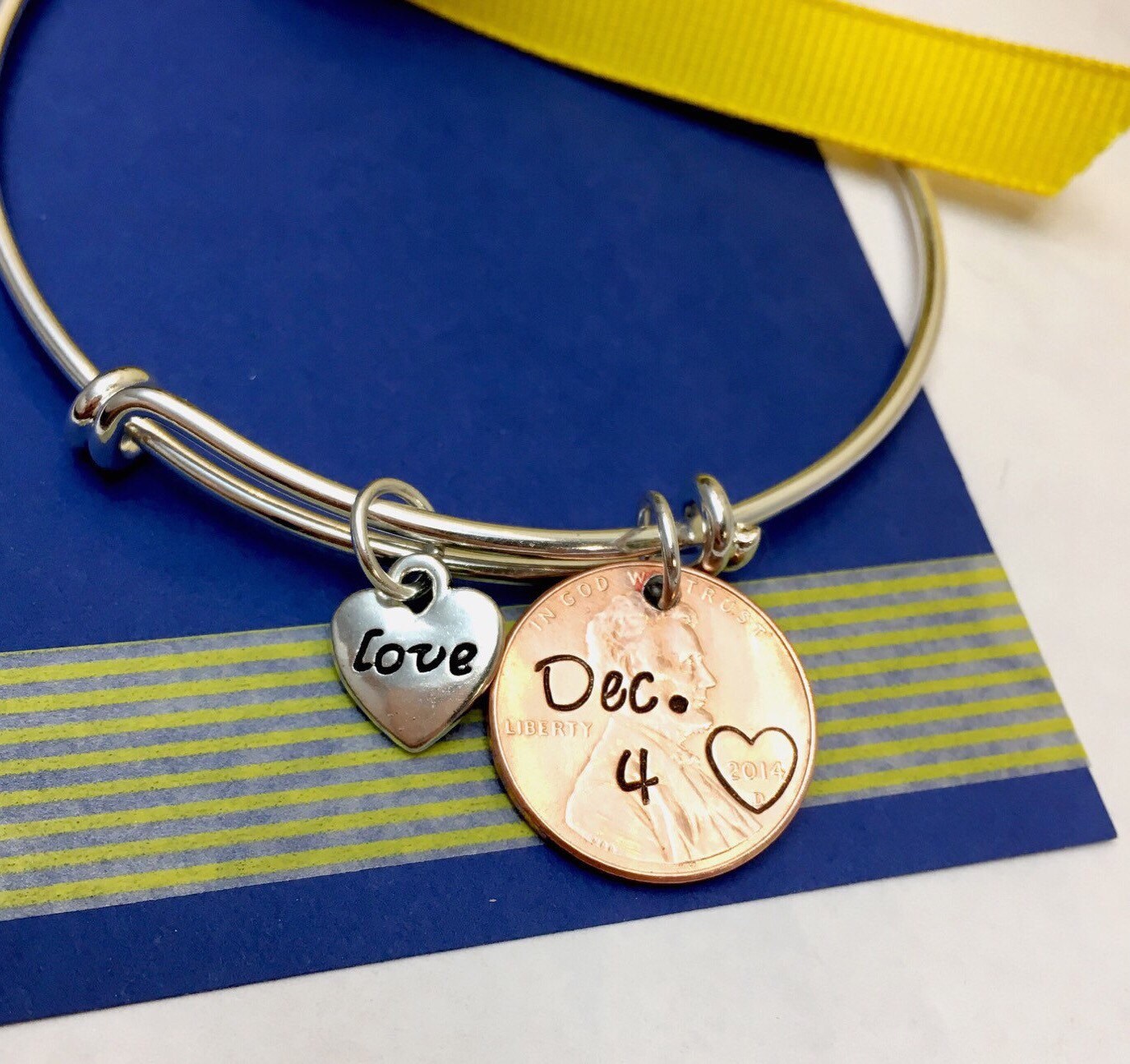 Anniversary Bracelet Penny Bracelet Adult Bracelet