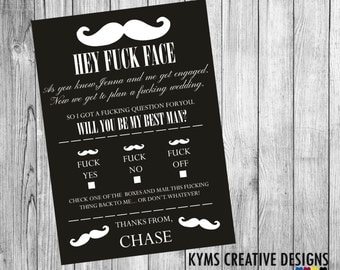 Will you be my Best Man, Will you be my best man invitation, best man announcement, Funny wedding card, Supplied with Envelope