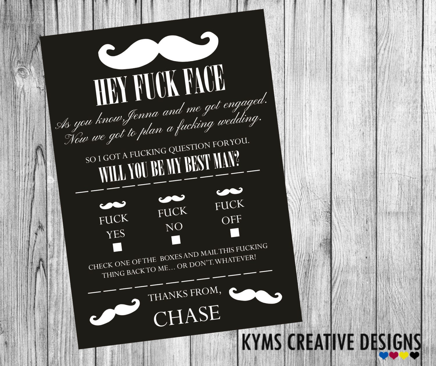 Best Man Invitation 1