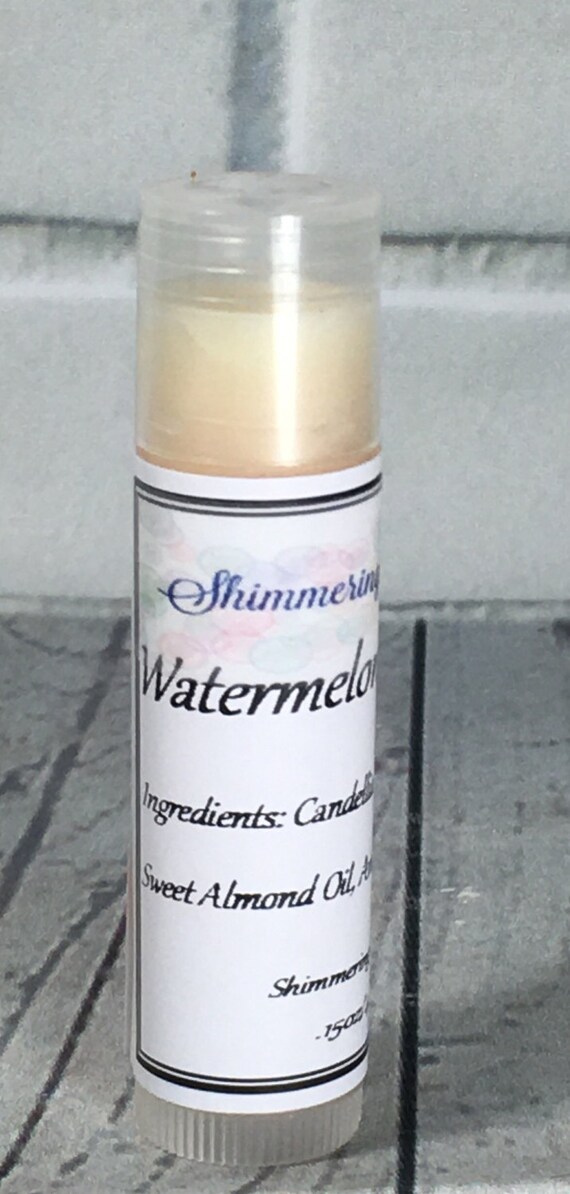 Watermelon Lip Balm Natural Lip Balm Vegan Lip Balm