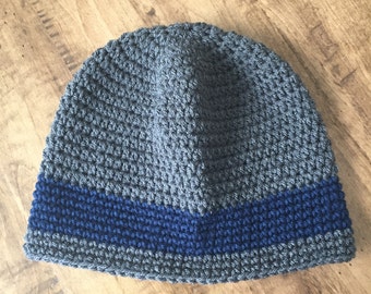 Crochet Beanie. Men's Crochet Beanie. Crochet Hat. Men's Accessories. Men's Hats. Slouchy Men's Hat