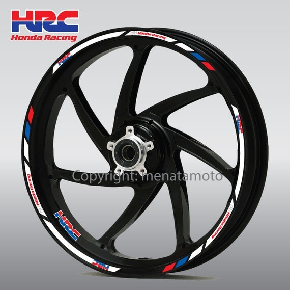 Honda racing wheel stickers #7