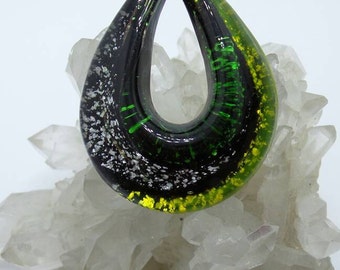 Murano Glass Millefiori Charm Pendant.