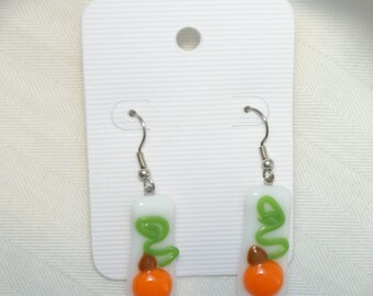 Fall Pumpkin Earrings