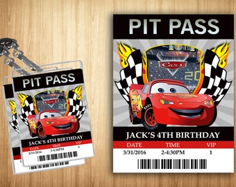 Disney Cars PIT PASS!
