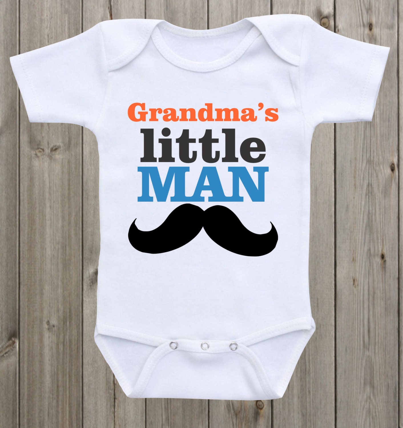 Grandma's/Mom's Little Man baby onesie Baby boy onesie