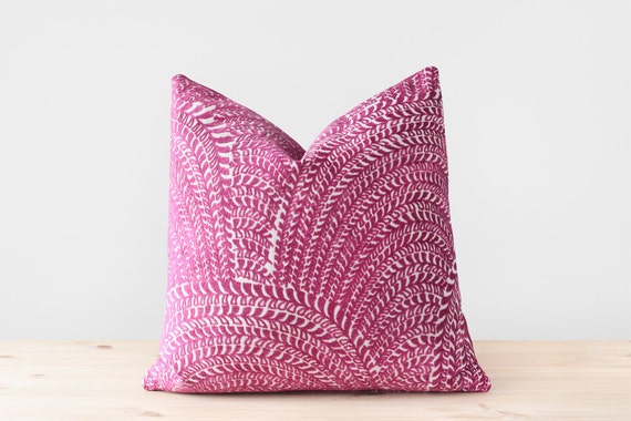 Boho Pillow Cover Fuchsia Pillows Magenta Cushion Fuschia