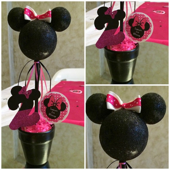 Minnie Mouse Centerpiece by FancyFunctionDesigns on Etsy