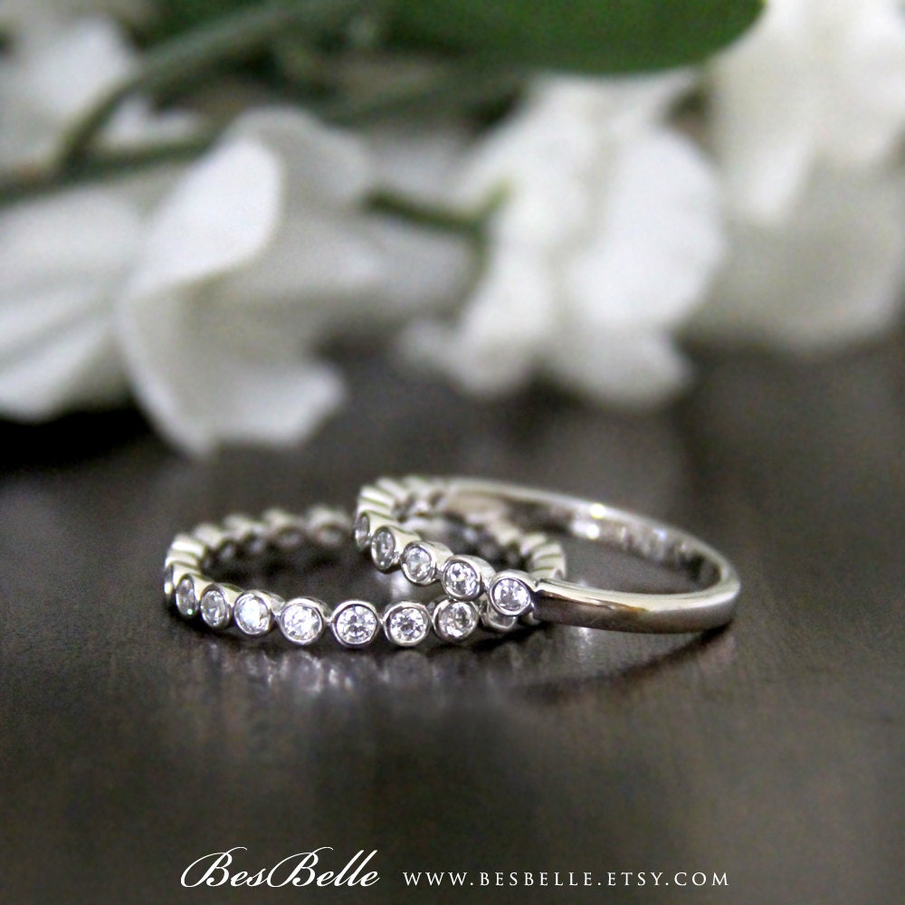 2.0mm Eternity Band Ring-Brilliant Cut Diamond by Besbelle on Etsy