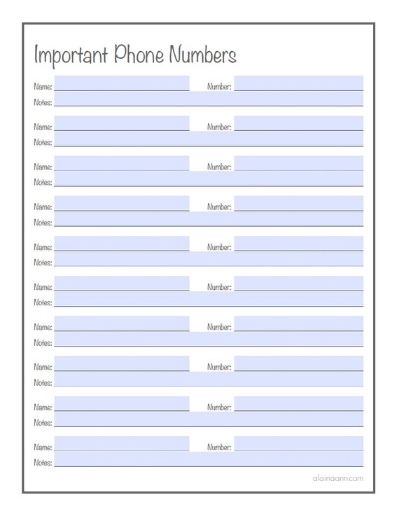 important-phone-number-list-printable