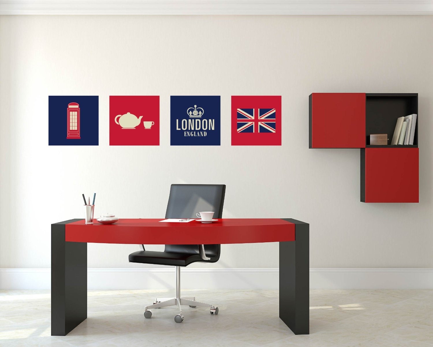 London England Set Wall Decal