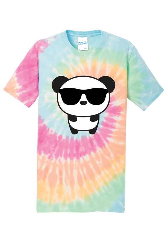 tie dye panda shirt