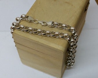 925 Silver chain necklace Italy 44 cm SK789